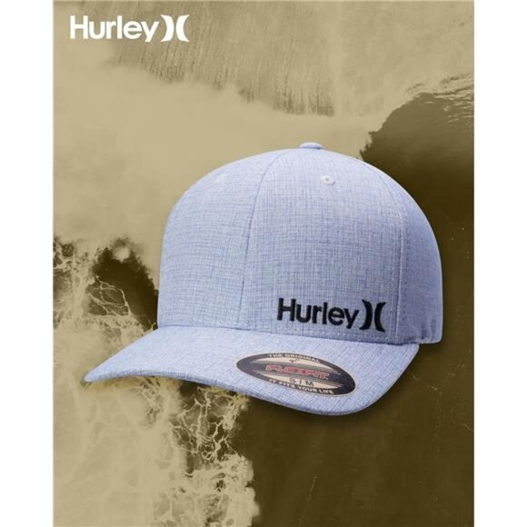 Mens fitted baseball cap flexfit curved brim hat breathable stretch trucker - Picture 6 of 7